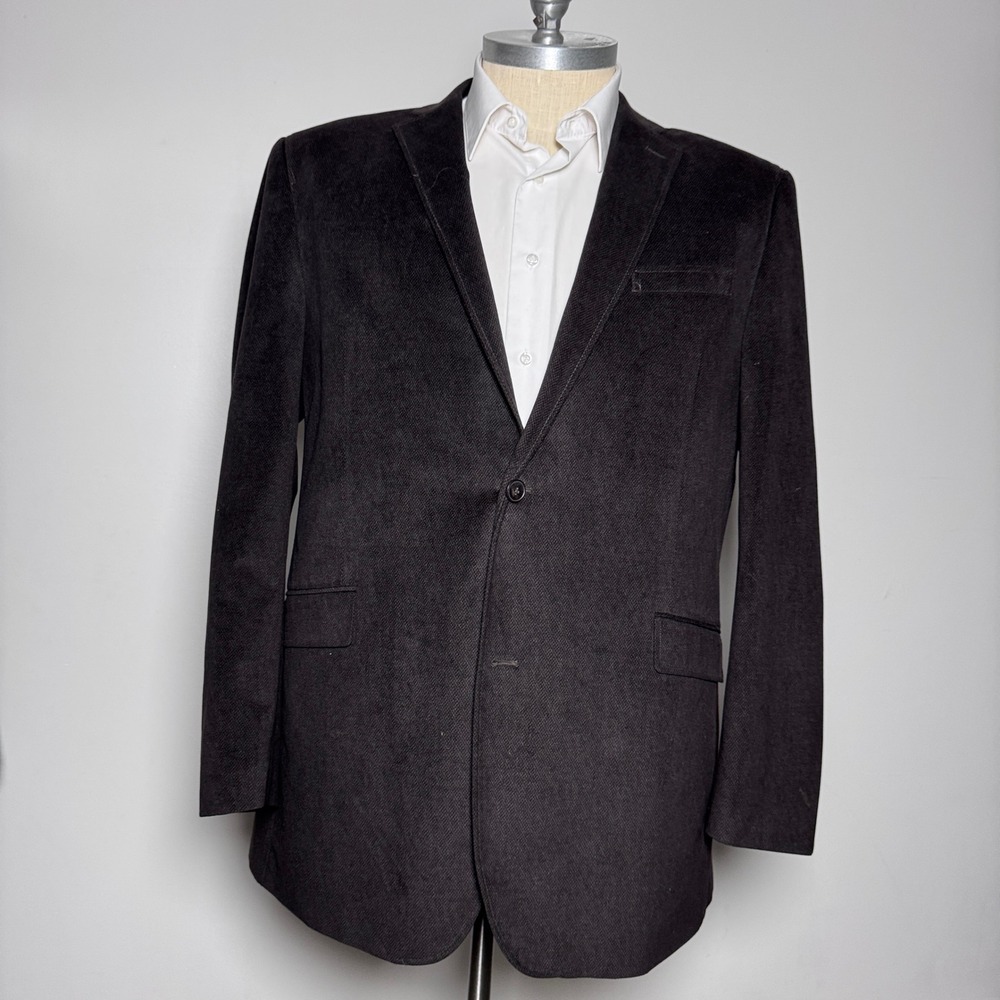 Pronto Uomo Blazer Mens 4XLT Dark Brown Solid Two Button‎ Notch Lapel Sport Coat